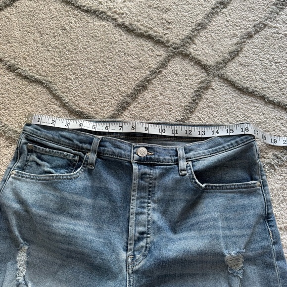 Hudson jeans Thalia straight leg button fly distressed 30 - Picture 7 of 9